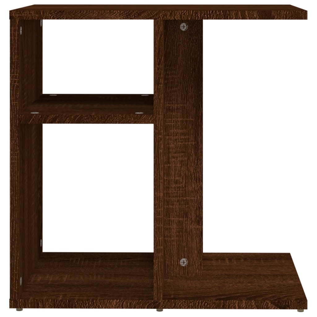 Tavolino da Salotto Rovere Marrone 50x30x50cm Legno Multistrato - homemem39