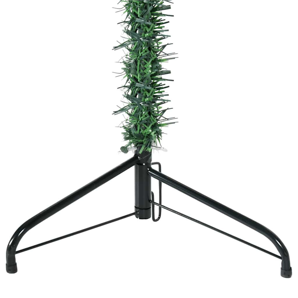 Albero Natale Artificiale Sottile a Metà Supporto Verde 150 cm - homemem39