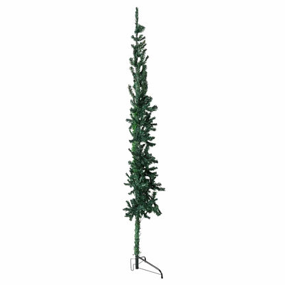 Albero Natale Artificiale Sottile a Metà Supporto Verde 240 cm - homemem39