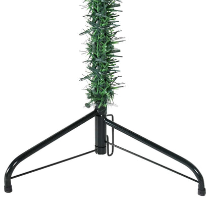 Albero Natale Artificiale Sottile a Metà Supporto Verde 240 cm - homemem39