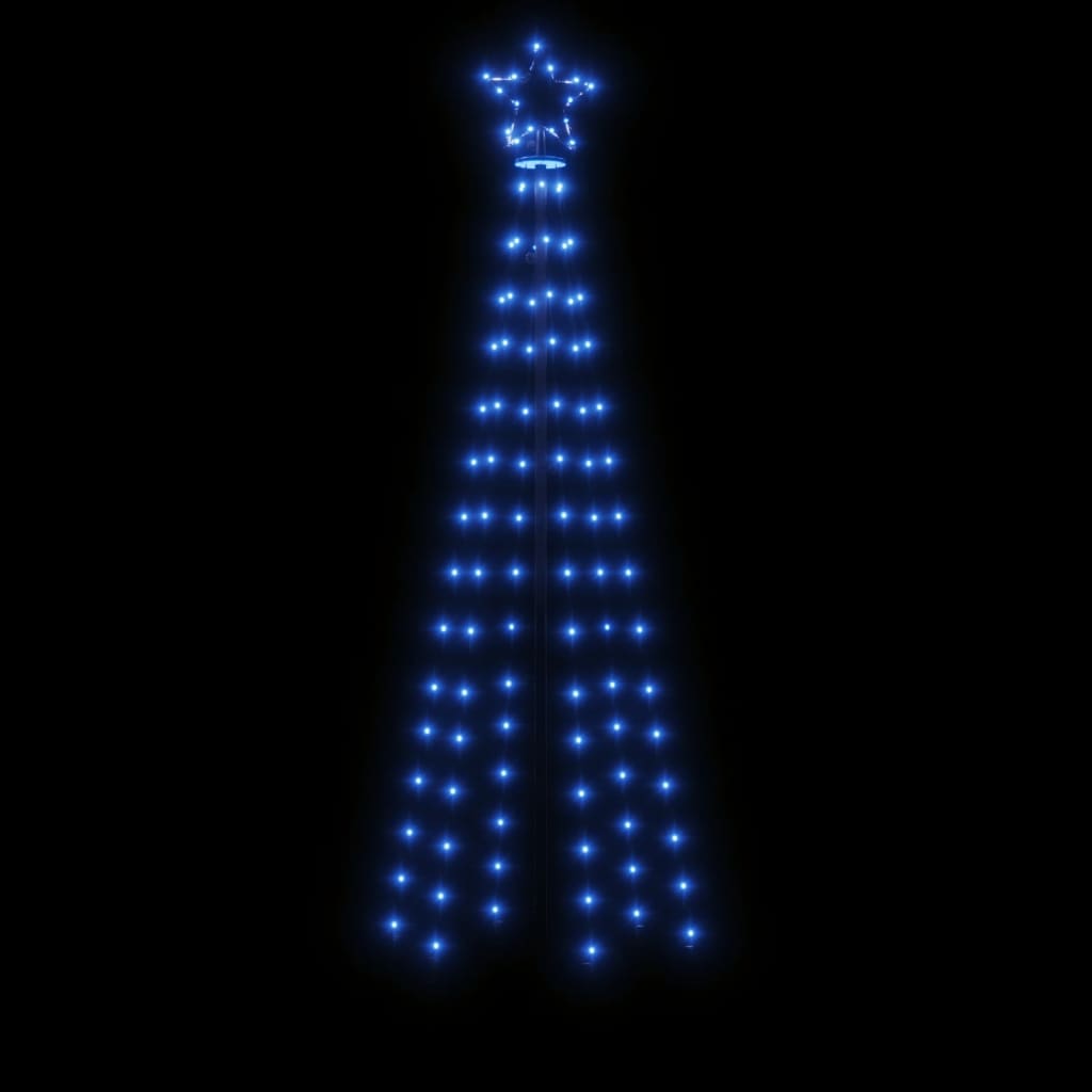 Albero di Natale con Puntale Blu 108 LED 180 cm - homemem39