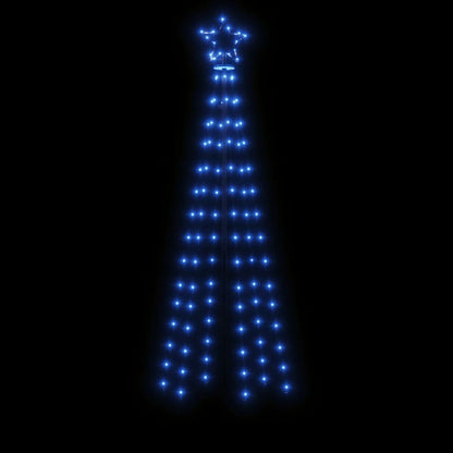 Albero di Natale con Puntale Blu 108 LED 180 cm