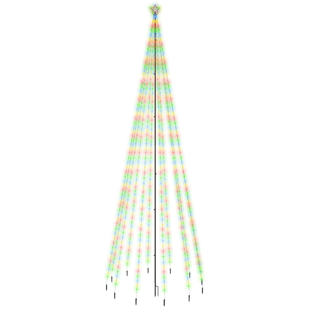 Albero di Natale con Puntale Colorato 732 LED 500 cm - homemem39