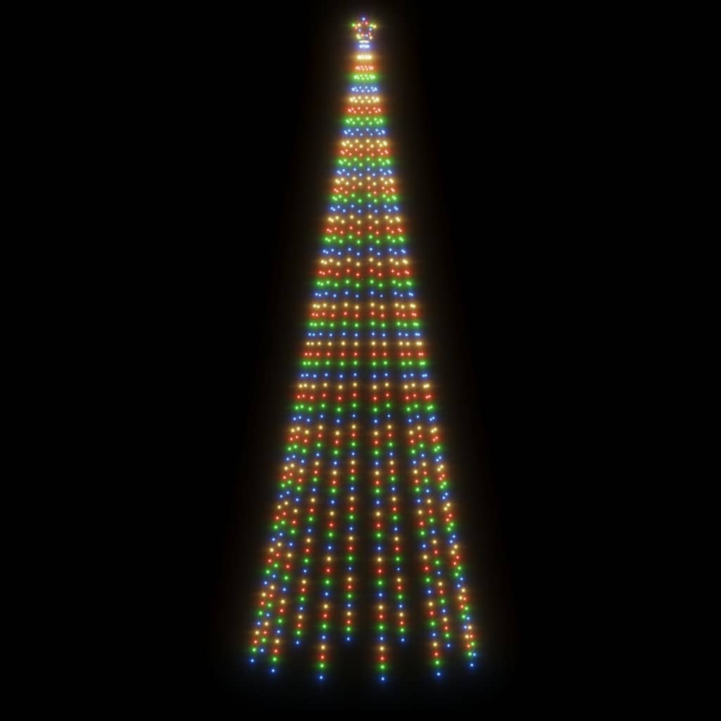 Albero di Natale con Puntale Colorato 732 LED 500 cm