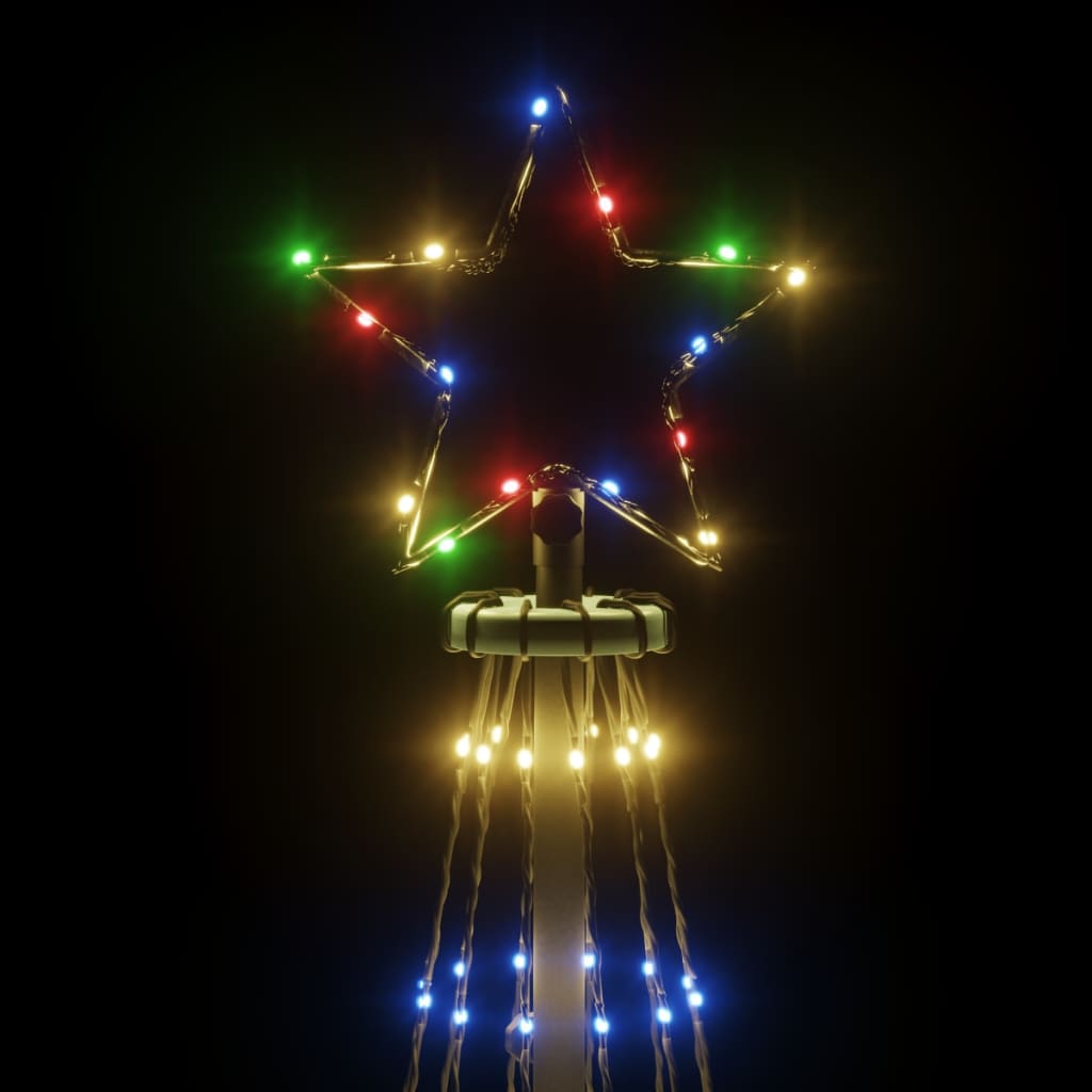 Albero di Natale con Puntale Colorato 732 LED 500 cm