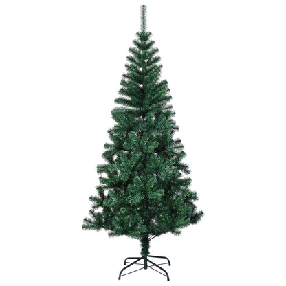 Albero di Natale Artificiale Punte Iridescenti Verde 210 cm PVC - homemem39