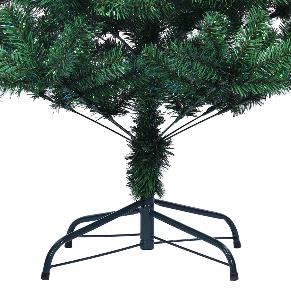 Albero di Natale Artificiale Punte Iridescenti Verde 210 cm PVC - homemem39