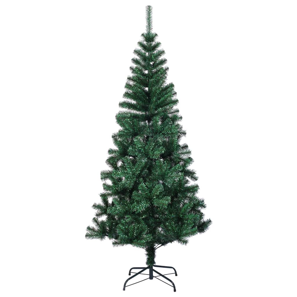 Albero di Natale Artificiale Punte Iridescenti Verde 240 cm PVC - homemem39