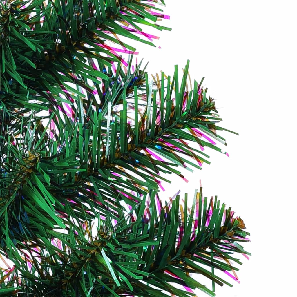 Albero di Natale Artificiale Punte Iridescenti Verde 240 cm PVC - homemem39