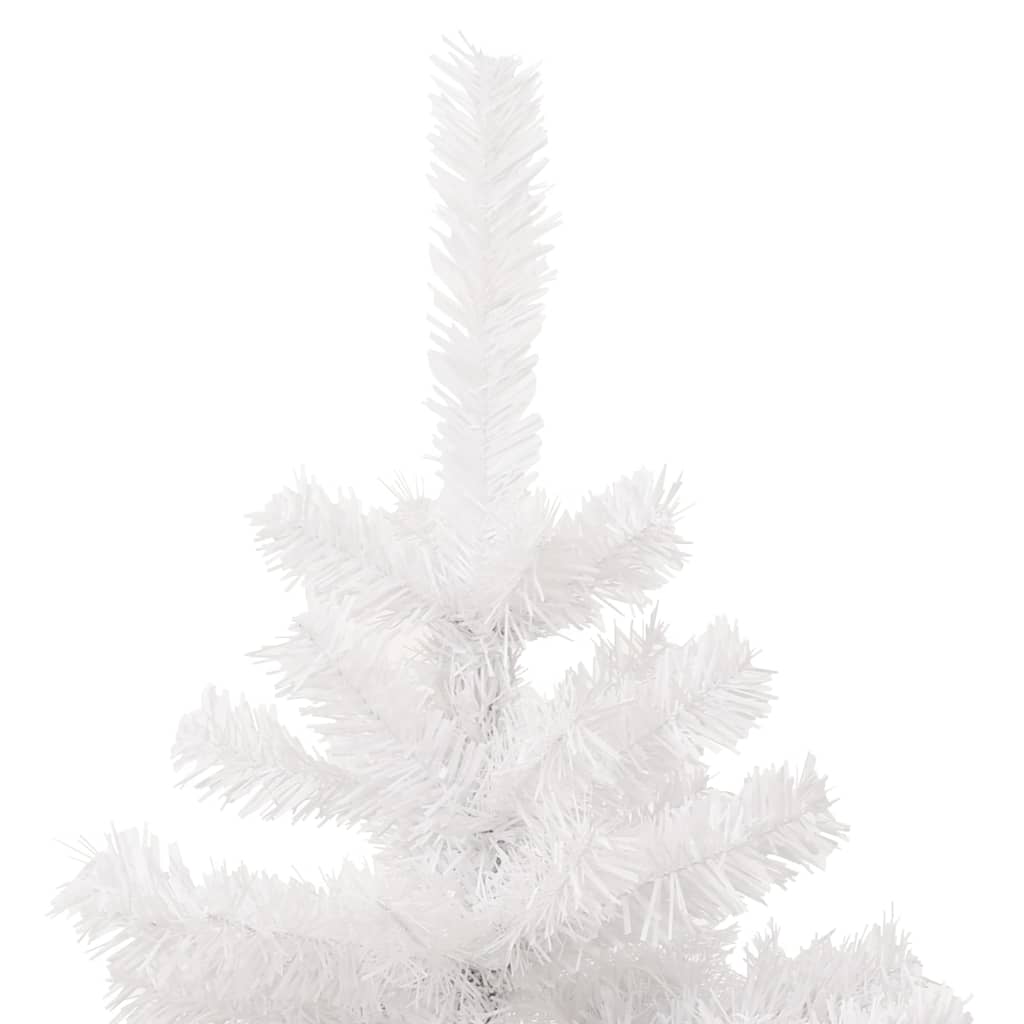 Albero di Natale Preilluminato con Vaso Bianco 120 cm in PVC