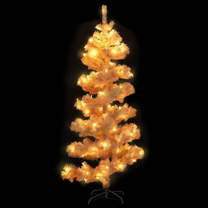 Albero di Natale Preilluminato con Vaso Bianco 180 cm in PVC - homemem39