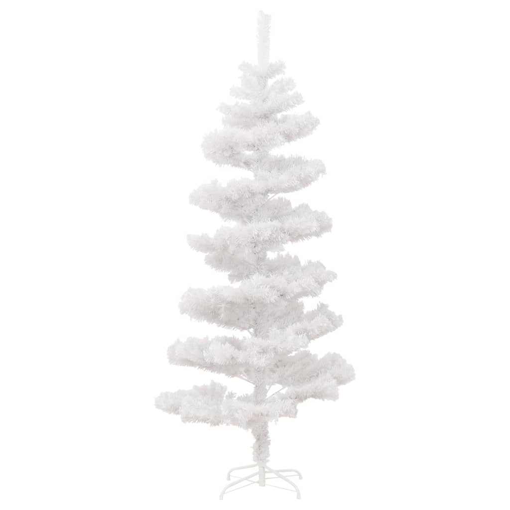 Albero di Natale Preilluminato con Vaso Bianco 180 cm in PVC