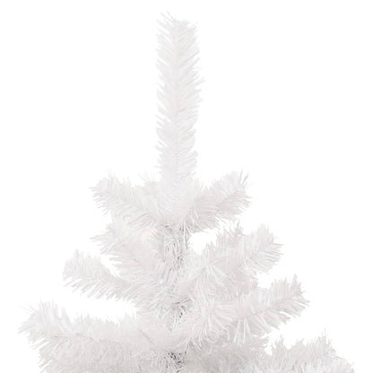 Albero di Natale Preilluminato con Vaso Bianco 180 cm in PVC