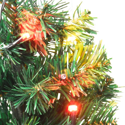 Sentiero Alberi di Natale 6 pz con LED Multicolore 45 cm PVC - homemem39