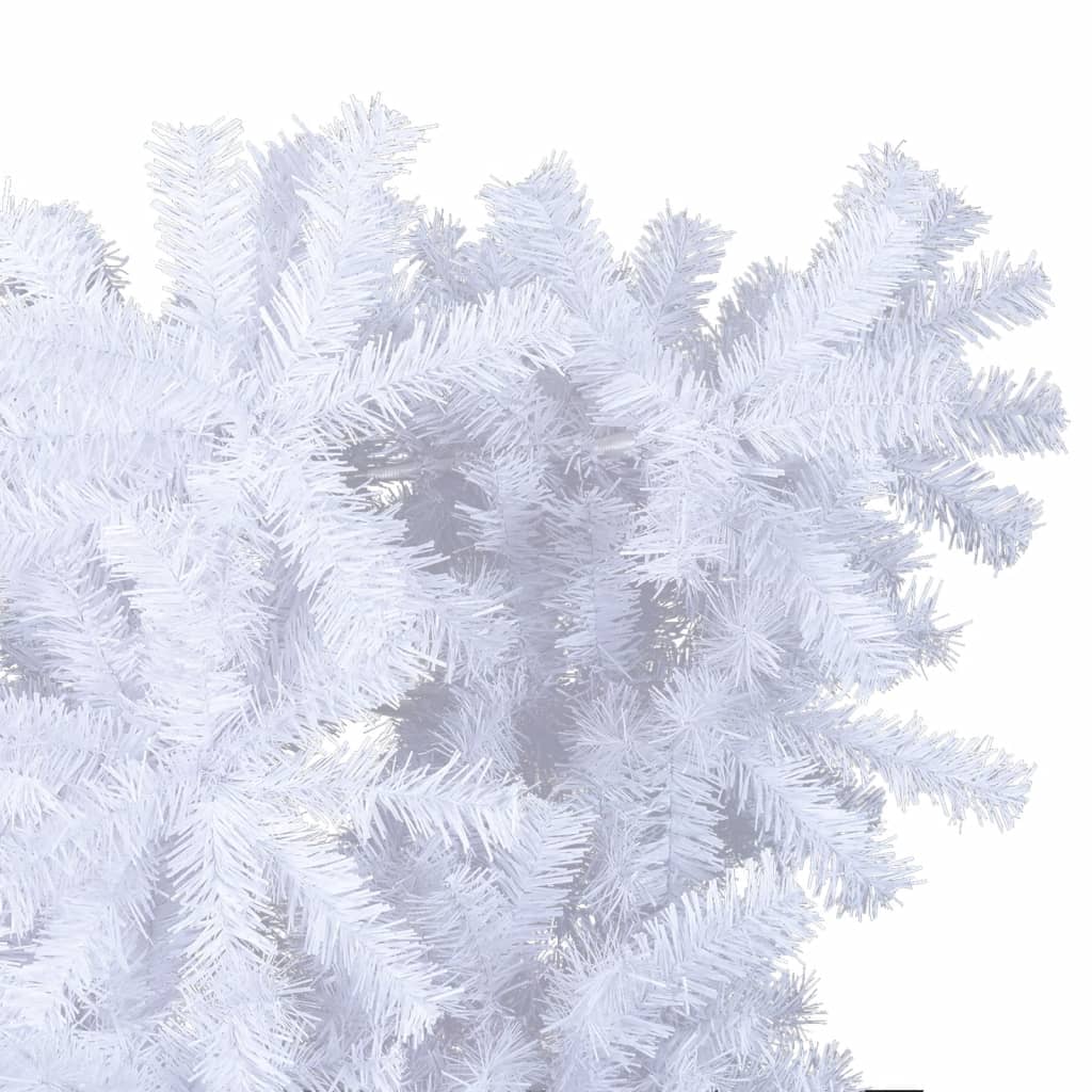 Albero di Natale Artificiale Capovolto con Base Bianco 120 cm - homemem39