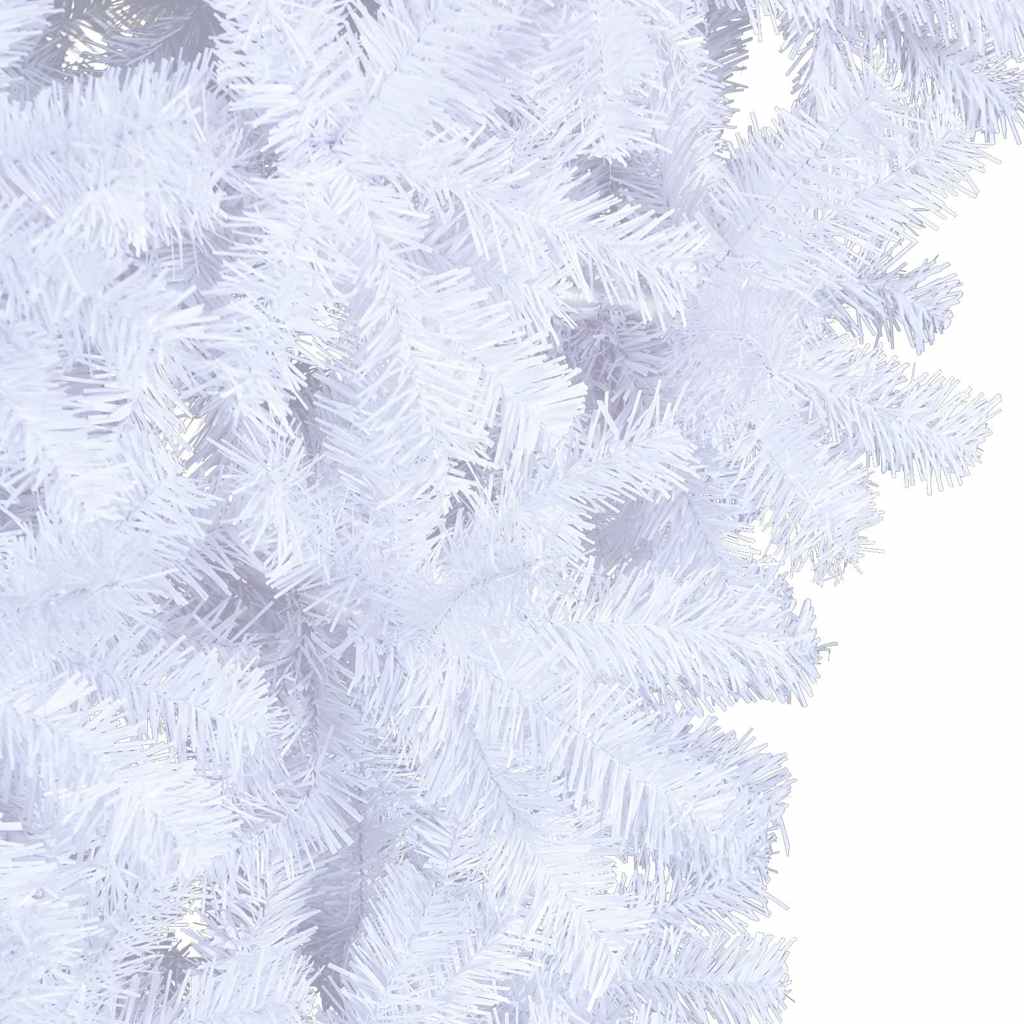 Albero di Natale Artificiale Capovolto con Base Bianco 150 cm - homemem39