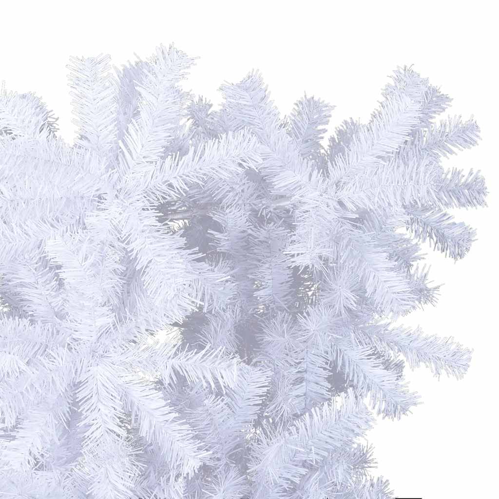 Albero di Natale Artificiale Capovolto con Base Bianco 150 cm - homemem39