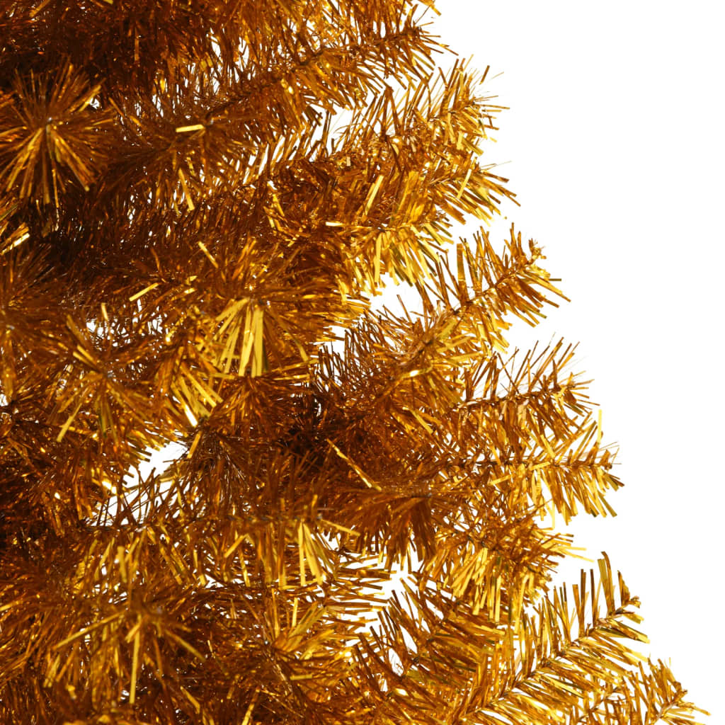 Albero di Natale Artificiale a Metà con Supporto Oro 240 cm PET - homemem39