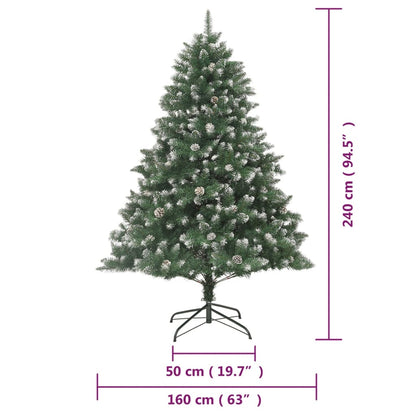 Albero di Natale Artificiale con Base 240 cm PVC