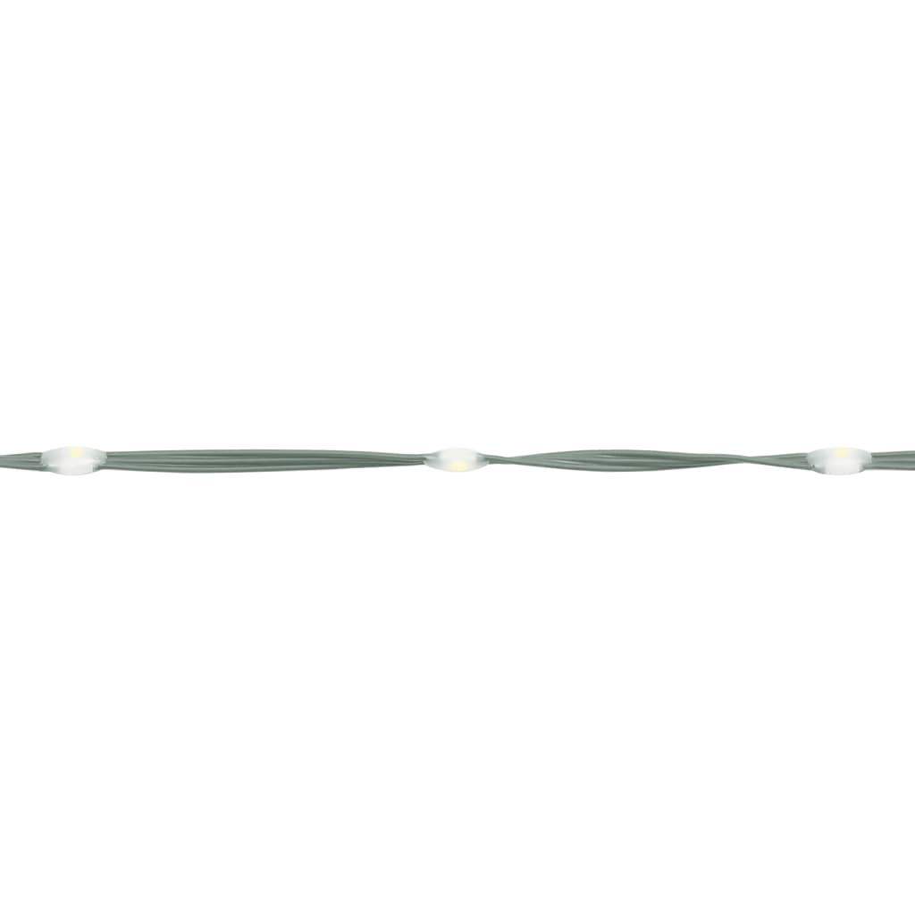 Albero di Natale a Cono Bianco Freddo 200 LED 70x180 cm - homemem39