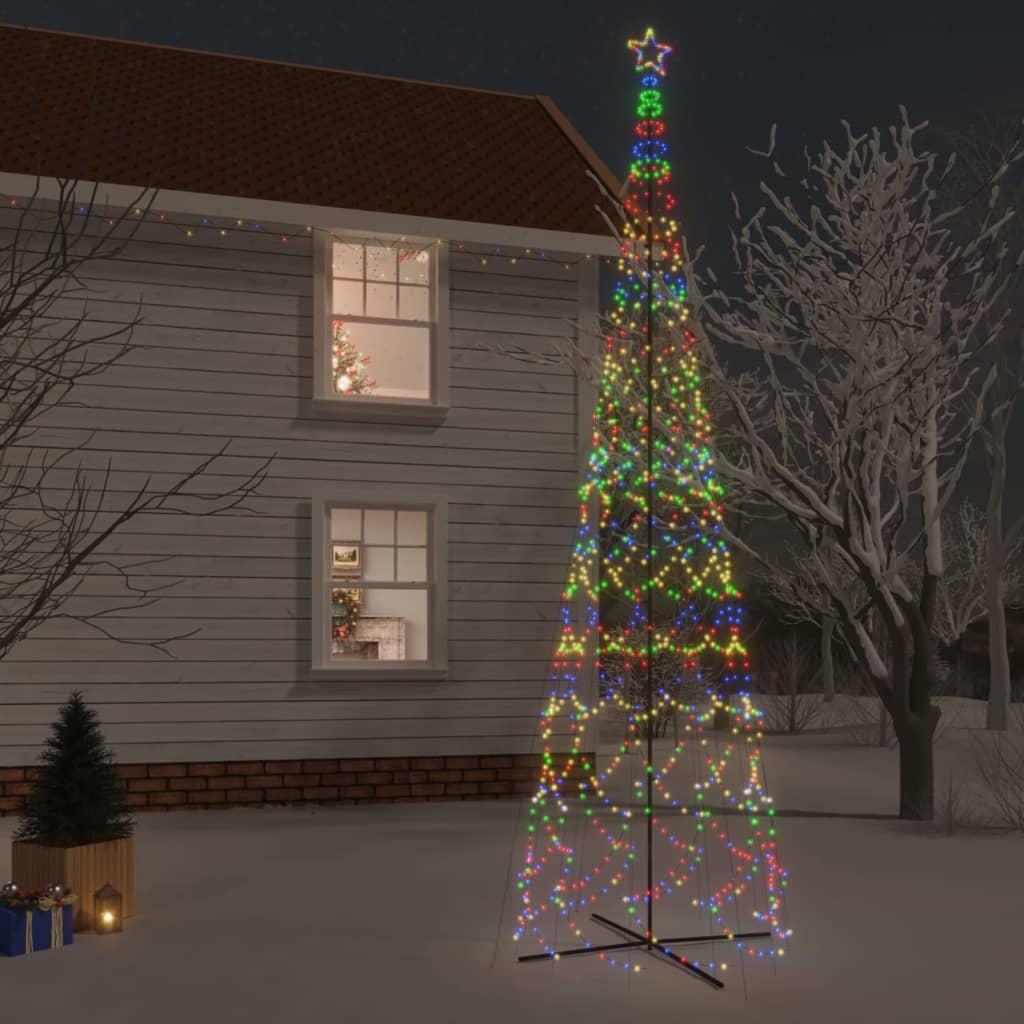 Albero di Natale a Cono Colorato 3000 LED 230x800 cm - homemem39