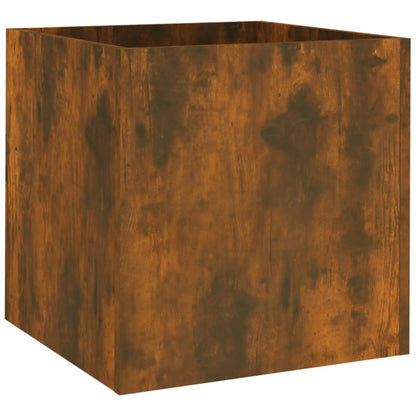 Fioriera Rovere Fumo 40x40x40 cm in Legno Multistrato - homemem39