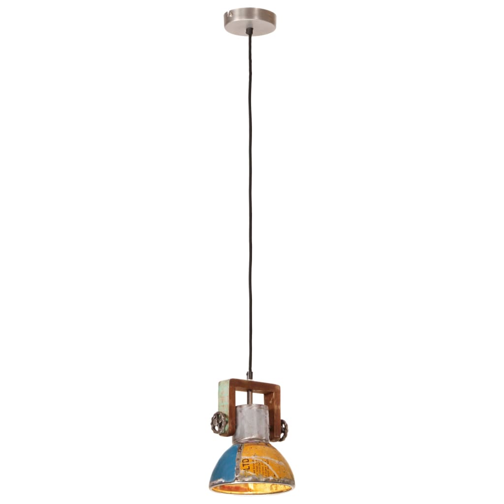 Lampada Sospesa Industriale 25 W Multicolore Rotonda 19 cm E27