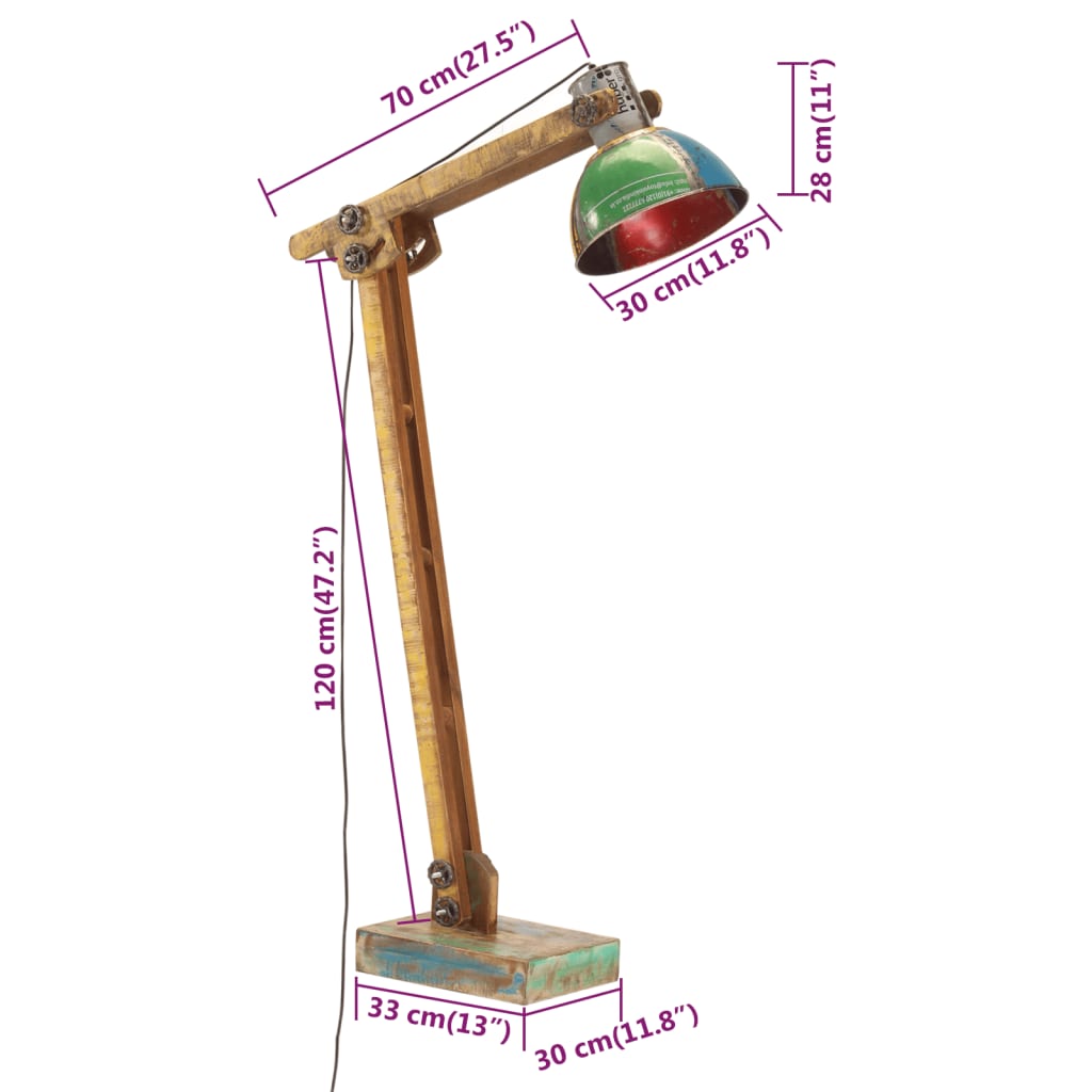 Lampada da Terra Multicolore E27