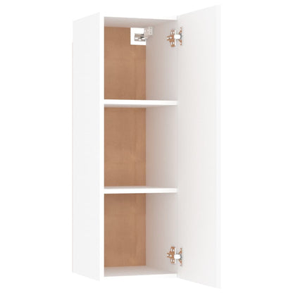 Set Mobili Porta TV 8pz Bianco in Legno Multistrato