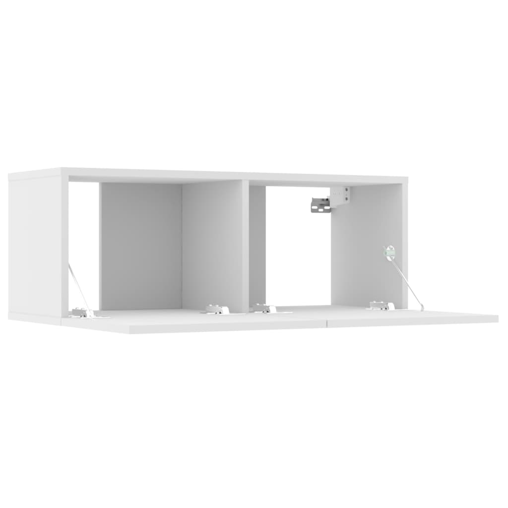 Set di Mobili Porta TV 6 pz Bianco in Legno Multistrato