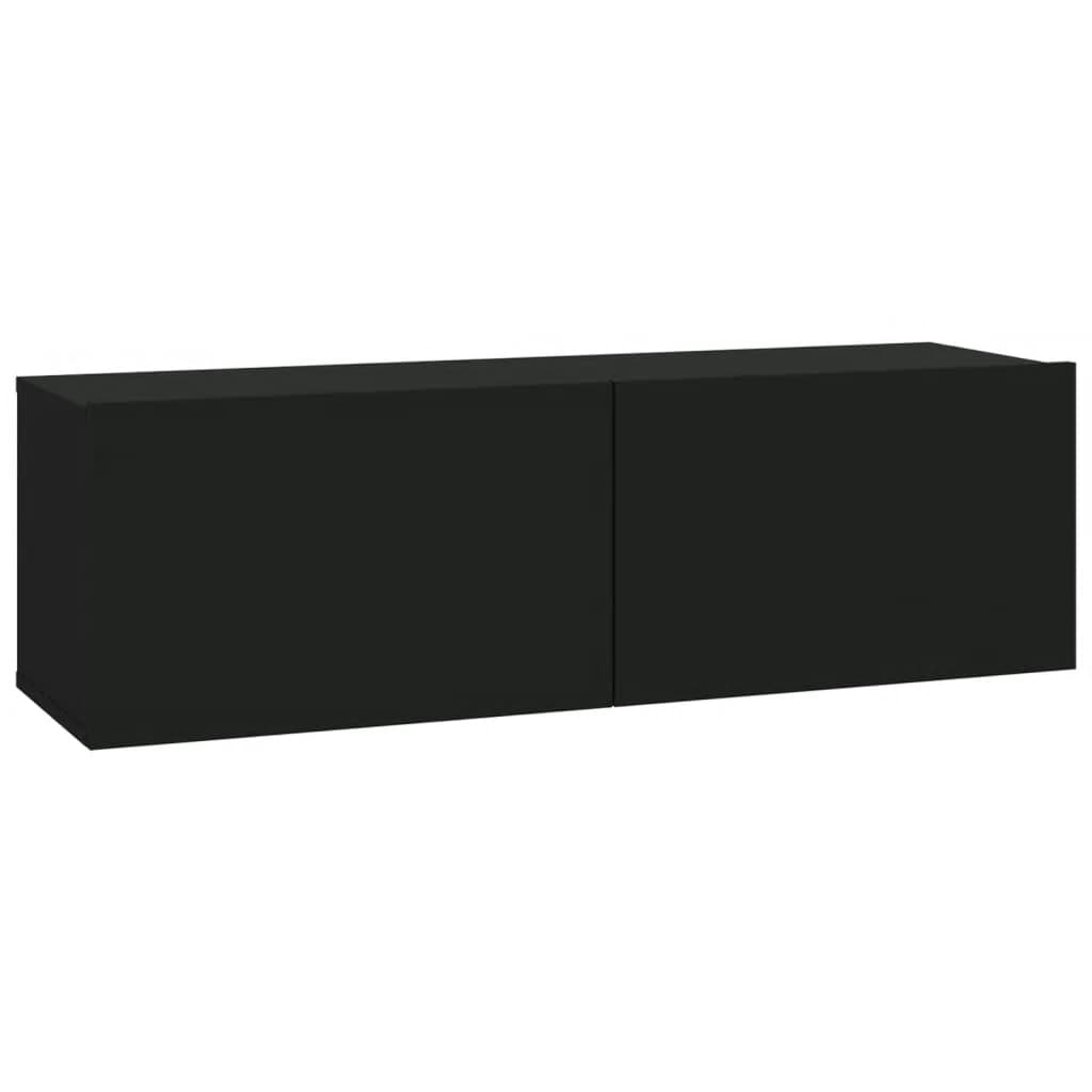 Set di Mobili Porta TV 7 pz Nero in Legno Multistrato - homemem39