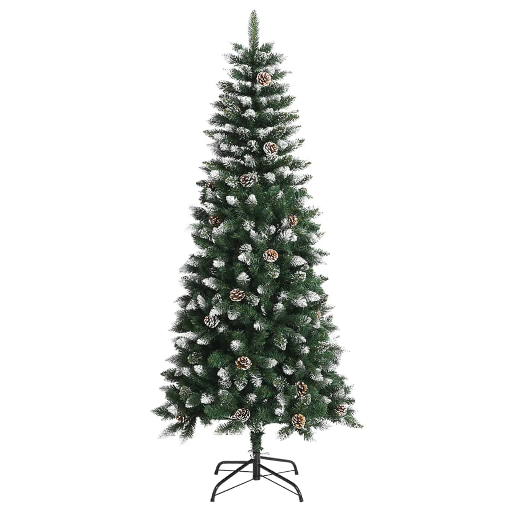 Albero di Natale Artificiale con Base Verde 150 cm PVC - homemem39