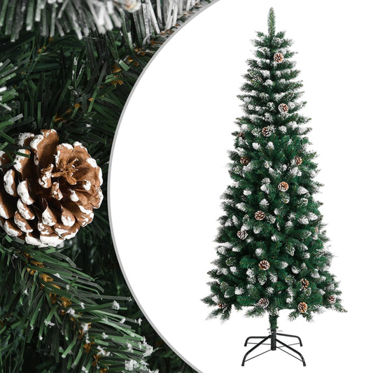 Albero di Natale Artificiale con Base Verde 180 cm PVC