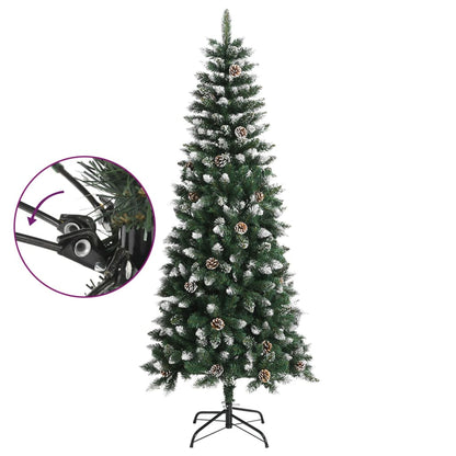 Albero di Natale Artificiale con Base Verde 180 cm PVC