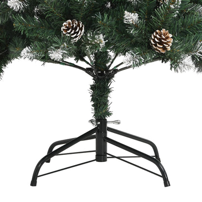 Albero di Natale Artificiale con Base Verde 180 cm PVC