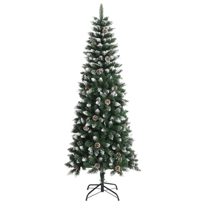 Albero di Natale Artificiale con Base Verde 210 cm PVC