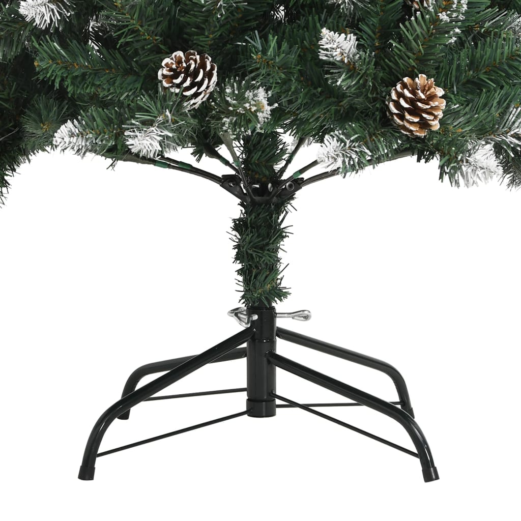 Albero di Natale Artificiale con Base Verde 210 cm PVC