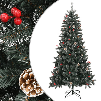 Albero di Natale Artificiale con Base Verde 210 cm PVC - homemem39