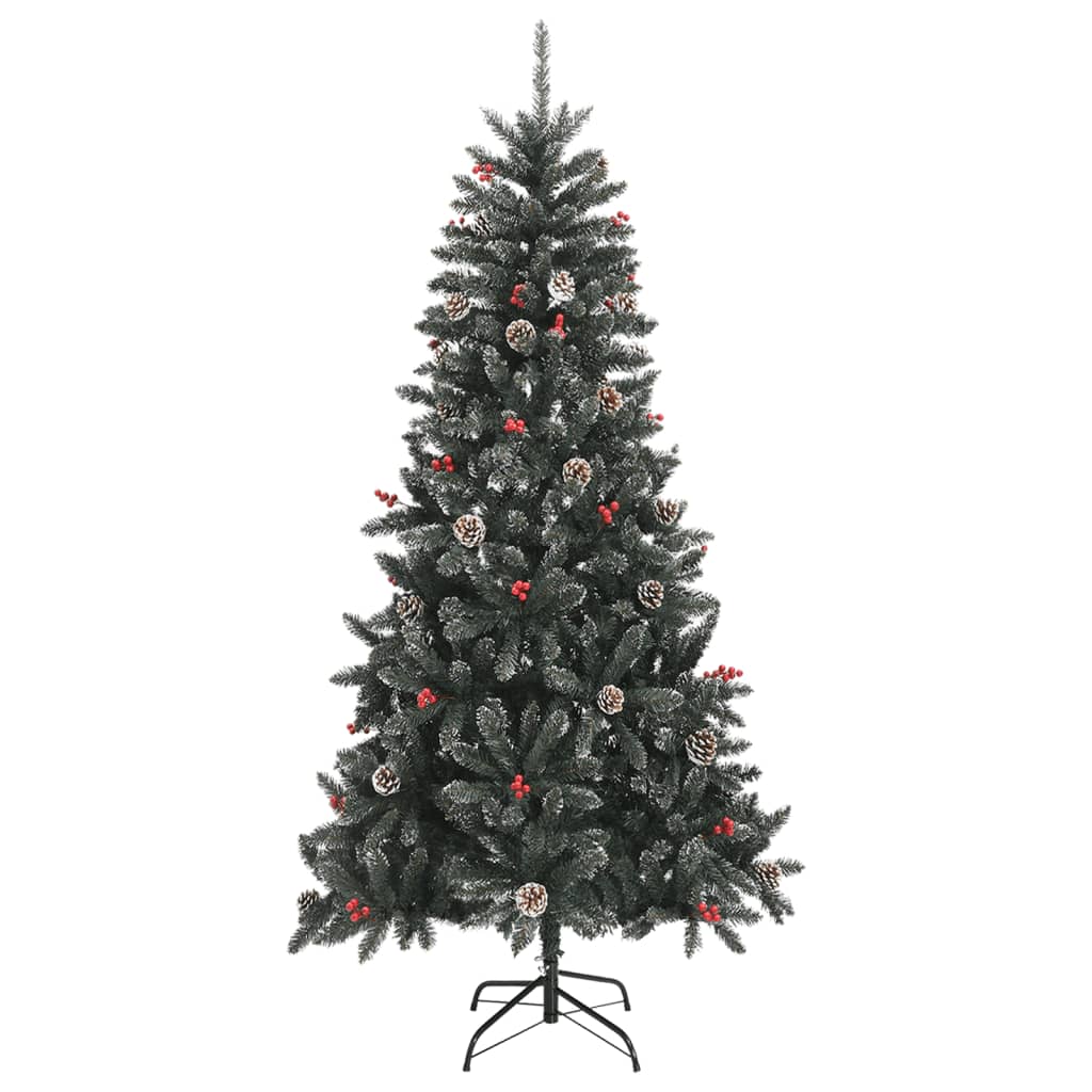 Albero di Natale Artificiale con Base Verde 210 cm PVC - homemem39