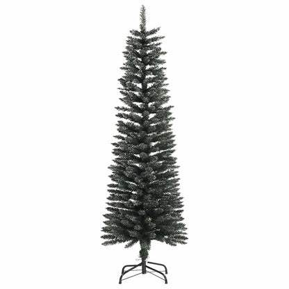 Albero di Natale Artificiale Sottile con Base Verde 150 cm PVC - homemem39