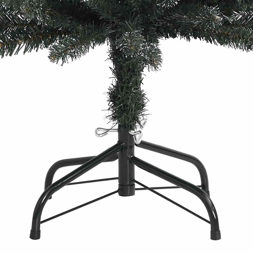 Albero di Natale Artificiale Sottile con Base Verde 150 cm PVC - homemem39