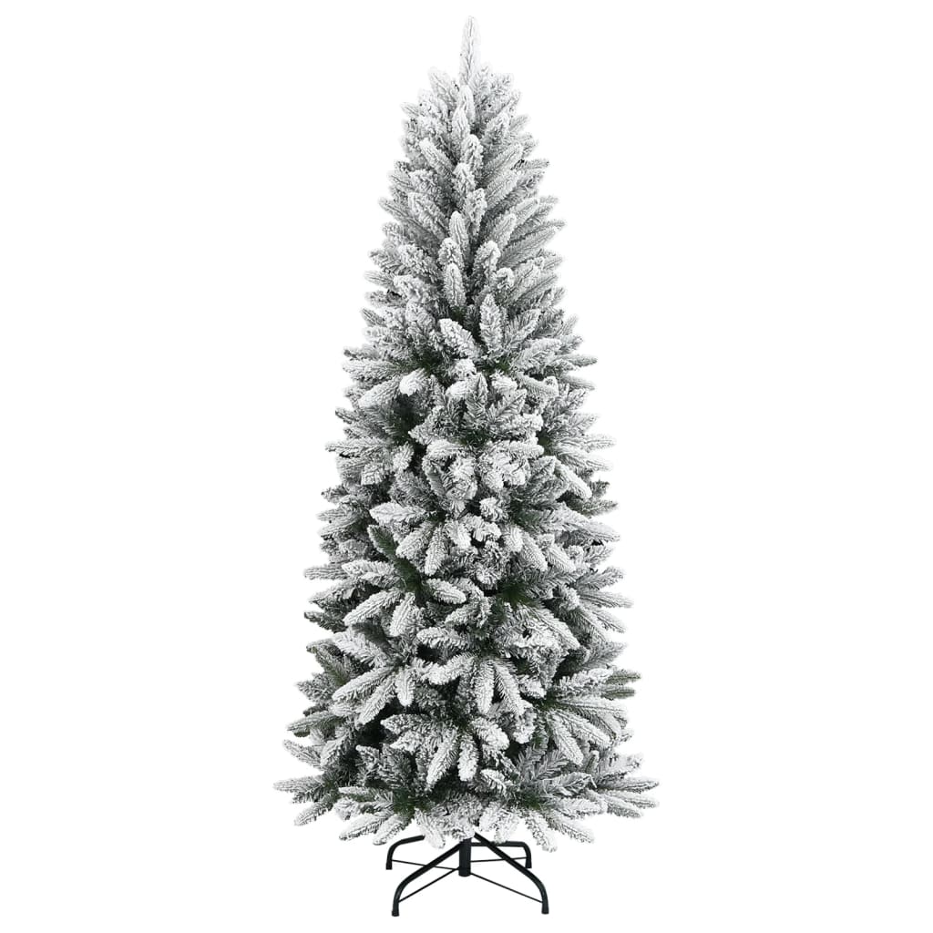 Albero di Natale Artificiale con Neve Floccata 180 cm PVC e PE - homemem39