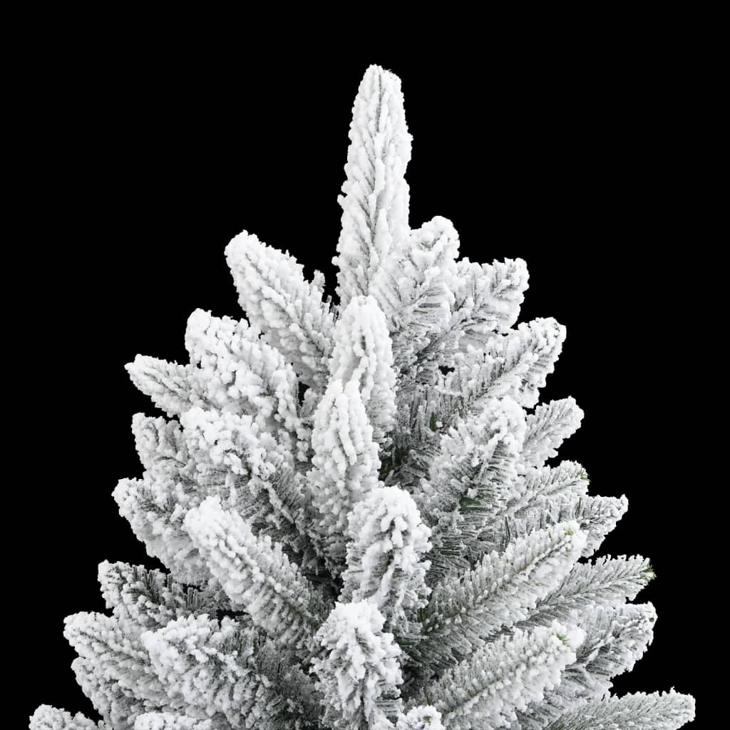 Albero di Natale Artificiale con Neve Floccata 210 cm PVC e PE