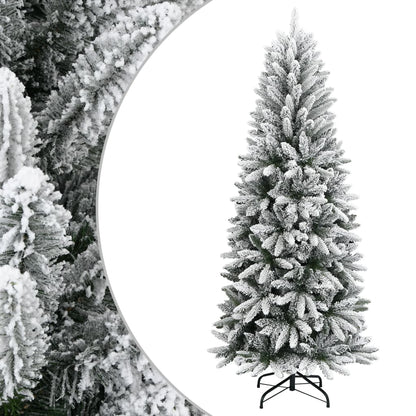 Albero di Natale Artificiale con Neve Floccata 240 cm PVC e PE