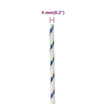 Corda per barca Bianca 4 mm 25 m in Polipropilene