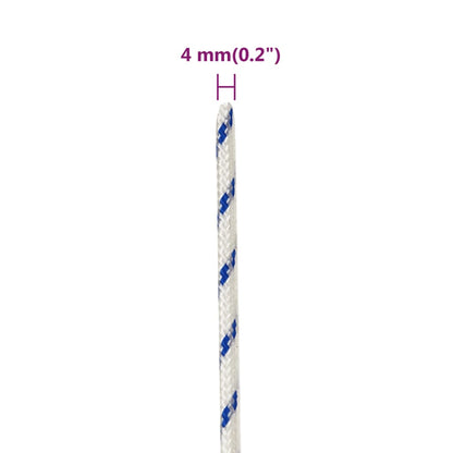 Corda per barca Bianca 4 mm 100 m in Polipropilene - homemem39