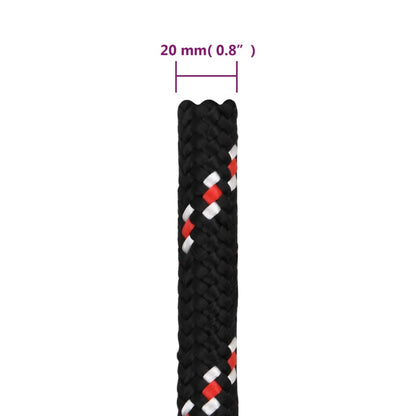 Corda per barca Nera 20 mm 100 m in Polipropilene - homemem39