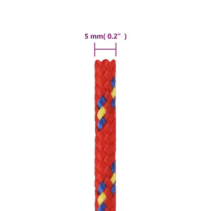 Corda per barca Rossa 5 mm 100 m in Polipropilene - homemem39