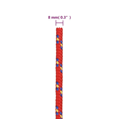 Corda per barca Rossa 8 mm 25 m in Polipropilene - homemem39