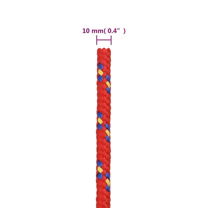 Corda per barca Rossa 10 mm 100 m in Polipropilene - homemem39